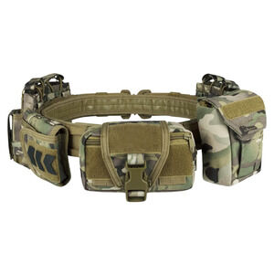 Tactical Battle Belt with Pouches Accessories Law Enforcement Duty Belts Combat